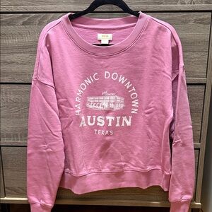 Anthropologie Pink Crew Neck Sweater